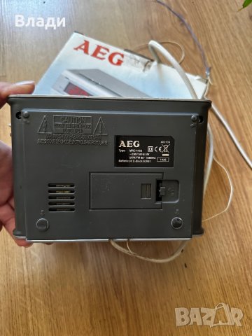 Електронен часовник с радио и аларма AEG, снимка 6 - Друга електроника - 42377254