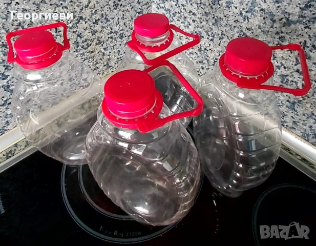 Шишета пластмасови 4 броя за 10 лева, снимка 5 - Буркани, бутилки и капачки - 50945621