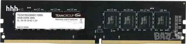 РАМ Памет Team Group 1x16GB DDR4 2666MHz TED416G2666C19BK