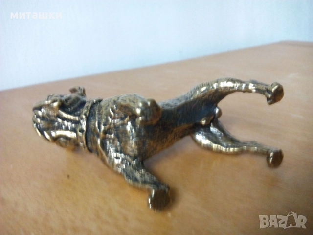 Бронзова статуетка френски булдог, снимка 6 - Статуетки - 52677432