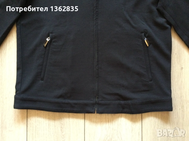 НОВ оригинален черен суичър яке EMPORIO ARMANI размер 54 / XL от Италия, снимка 6 - Суичъри - 52850611