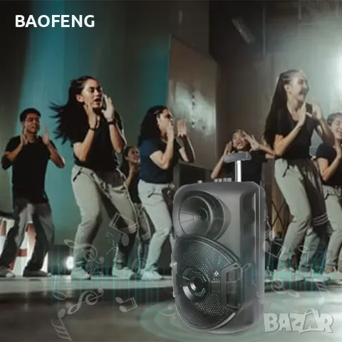 Нова Караоке тонколона 12" инча 4500 mah ,ZQS12106S от вносител караоке микрофон , снимка 11 - Тонколони - 49008913