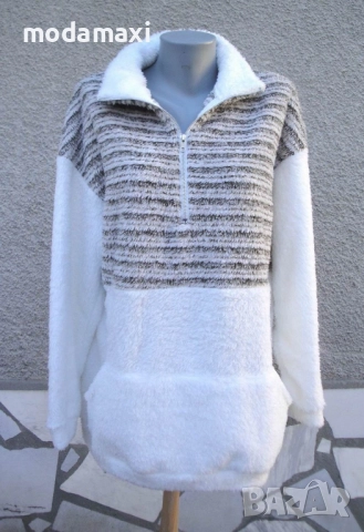 3XL Нов пухкав полар , снимка 2 - Суичъри - 52818993