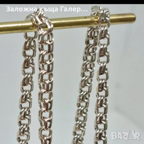 Нов сребърен синджир Бисмарк, 925, 18,95 г, снимка 2 - Колиета, медальони, синджири - 54214763