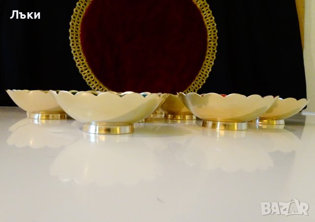 Бронзова купичка,бонбониера с клетъчен емайл,розов., снимка 6 - Антикварни и старинни предмети - 37998609