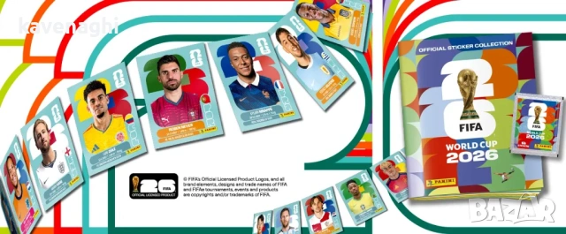 PRE-ORDER: Panini WORLD CUP 2026 празен албум + всички стикери, снимка 6 - Колекции - 54098072