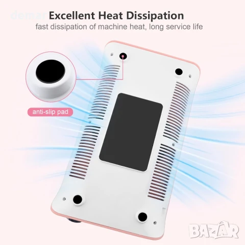 Акумулаторен колектор за прах от нокти Kredioo, 10 степени,5000 об/мин, снимка 6 - Други - 50910629