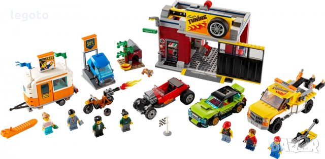 НОВО ЛЕГО 60258 СИТИ - Сервиз за тунинг  LEGO 60258 City LEGO City - Service Station 60258, снимка 3 - Конструктори - 35320104