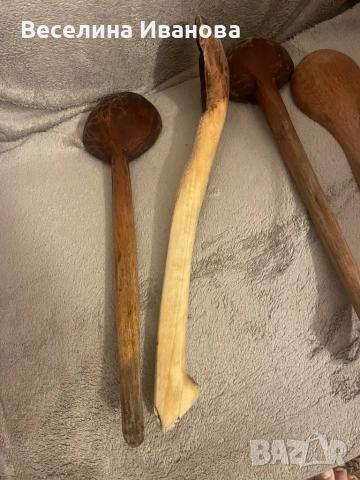 Стари дървени бъркалки , снимка 5 - Антикварни и старинни предмети - 52206168