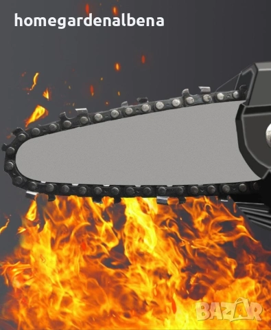 Ръчен електрически верижен трион 15 см с две батерии – Компактна мощност за лесно рязане, снимка 8 - Градинска техника - 54108353