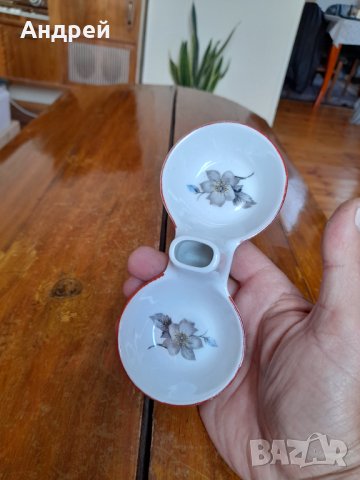 Стара порцеланова солница #15, снимка 3 - Други ценни предмети - 37543025
