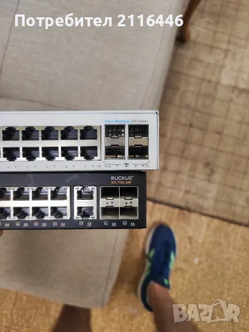 Продавам 2 професионални управляеми суича – Cisco CBS250-48T-4G и Ruckus ICX 7150-24P PoE+, снимка 2 - Суичове - 55804052