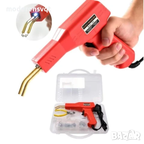 Пистолет за лепене на пластмаса StapleMaster, 50W + 200 скоби, снимка 7 - Други инструменти - 51167292