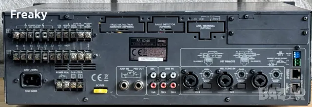Стъпало  Monacor PA-6240 ELA Amp ,  6-зонoв моно миксер усилвател 240W, снимка 5 - Ресийвъри, усилватели, смесителни пултове - 49520269