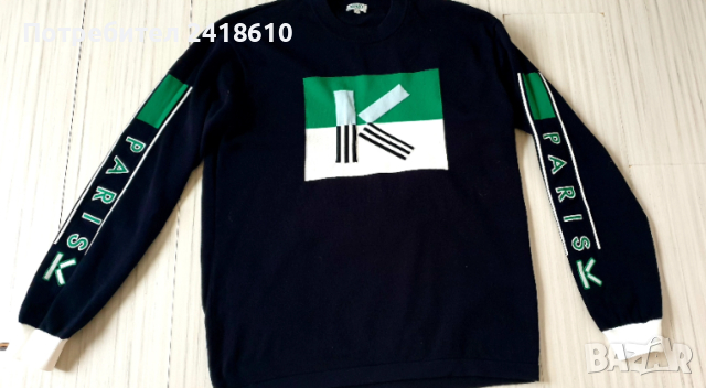 Kenzo Paris Cotton Knit  Mens Size L НОВО! ОРИГИНАЛ! Мъжки памучен Пуловер!