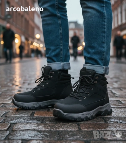 Мъжки ежедневни зимни боти Ryan, 3цвята , снимка 4 - Мъжки боти - 52541184