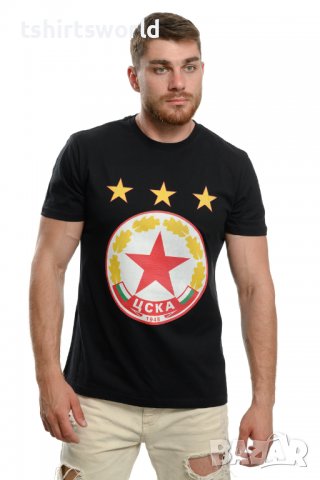 Нова мъжка тениска с дигитален печат на футболния отбор ЦСКА (CSKA), снимка 3 - Тениски - 37663677