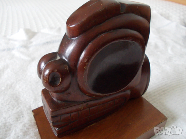 Стара дървена фигура CUBA, снимка 2 - Колекции - 44585495