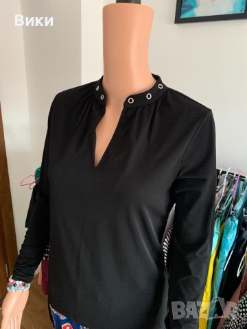 Michael Kors  черна блуза, снимка 2 - Блузи с дълъг ръкав и пуловери - 40678929