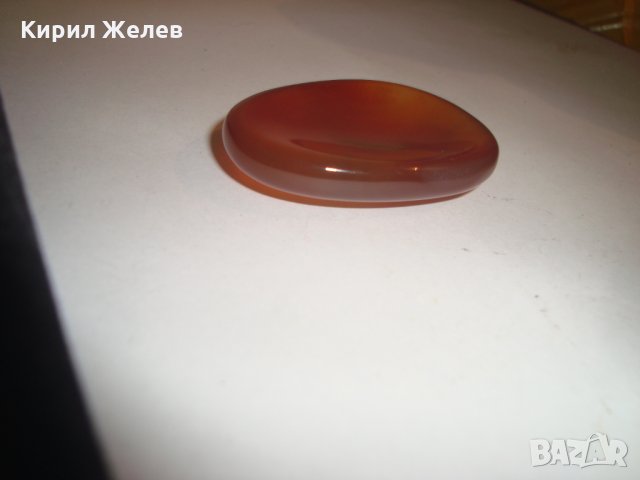 ОГРОМЕН ЮВЕЛИРНО МАЙСТОРСКИ ПОЛИРАН и ШЛИФОВАН НАТУРАЛЕН СКЪПОЦЕНЕН КАМЪК КАРНЕОЛ 3759, снимка 5 - Други - 30550449