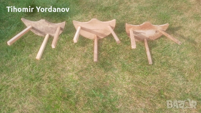 Трикрако столче -3 броя., снимка 7 - Антикварни и старинни предмети - 51500179