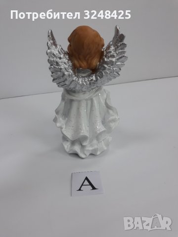 Ангел изправен с гълъбче- Модел А, снимка 7 - Статуетки - 37925837