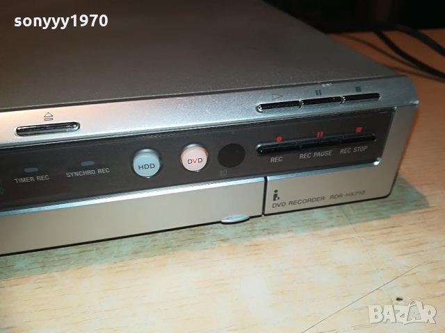 sony rdr-hx710 hdd/dvd recorder, снимка 10 - Плейъри, домашно кино, прожектори - 29088094