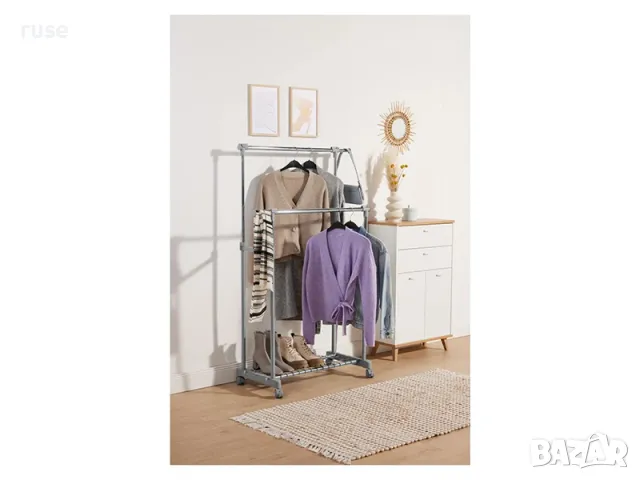 НОВИ! Двоен щендер закачалка за дрехи обувки аксесоари до 29кг, снимка 7 - Други - 50418898