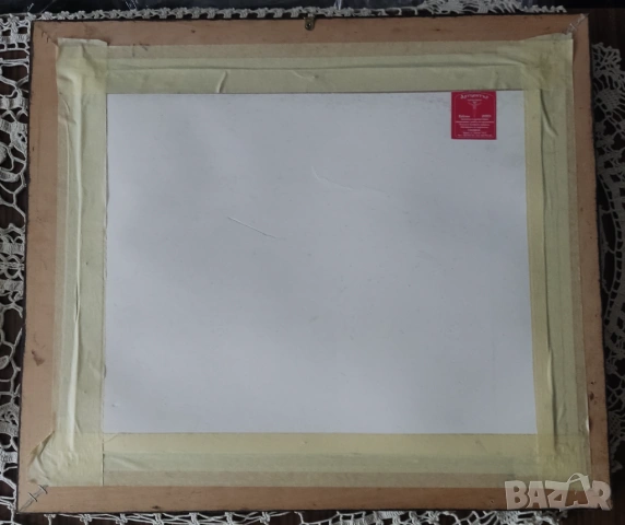 Маслена живопис зимен пейзаж български автор сертификат 58/50, снимка 4 - Картини - 54001833