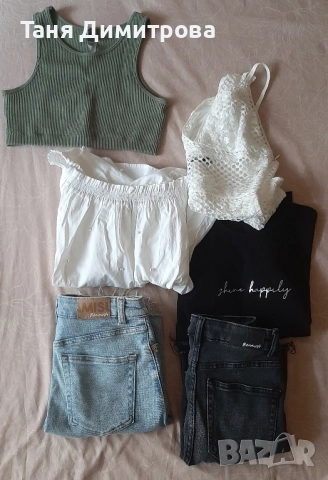 Лот от блузки,боди и дънкови панталонки-5лв.за брой