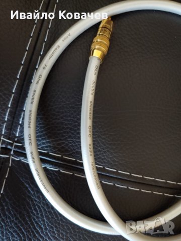 ATLAS EQUATOR, 75Ω Digital RCA-BNC Coaxial Cable, кабел/интерконект, 1m., Като Нов, снимка 2 - Аудиосистеми - 36545682
