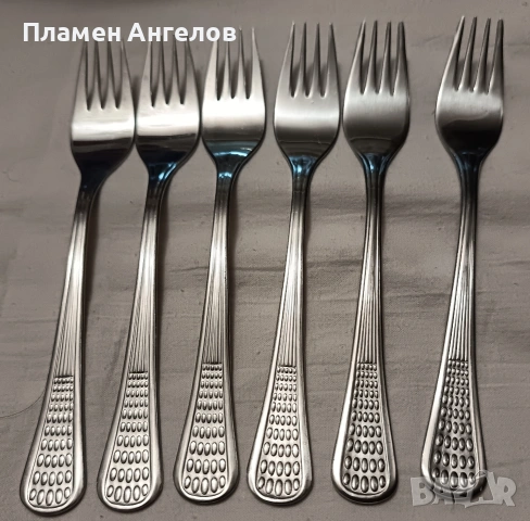 Вилици-6 броя"Петко Денев" Габрово. , снимка 2 - Прибори за хранене, готвене и сервиране - 53014740