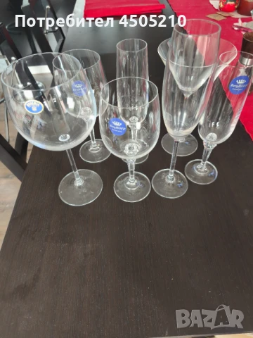 Продавам чаши за вино ,коктейли, шампанско ,Бохемия ,Чехия, снимка 2 - Обзавеждане за заведение - 50688344