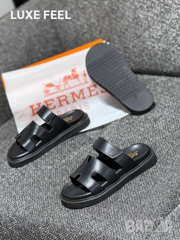 Hermes ⚜️Дамски Чехли 36-41н., снимка 3 - Чехли - 53940817