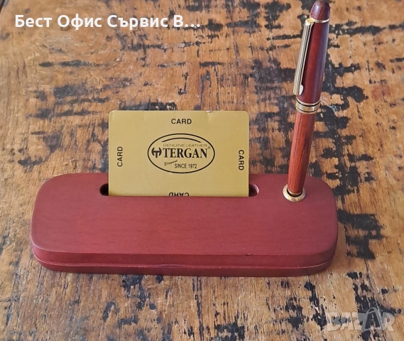 химикалка махагонова в махагонова дървена кутия, снимка 2 - Други - 52167295