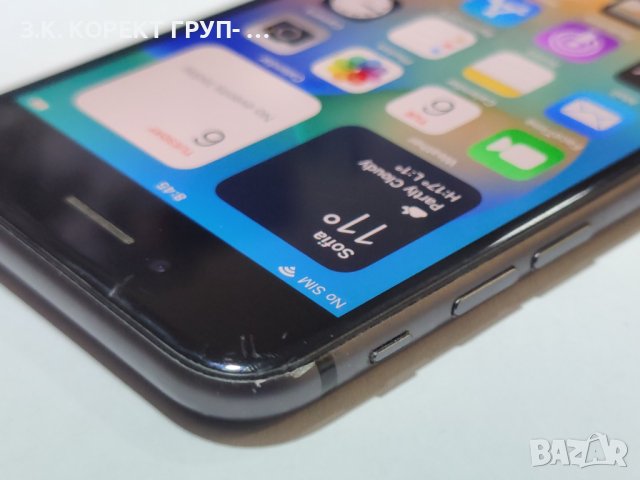 Apple iPhone 8 128GB, 100% батерия, Пукнат екран, снимка 6 - Apple iPhone - 44165446