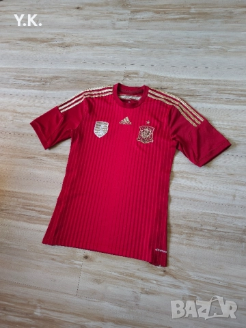 Оригинална мъжка тениска Adidas Climacool x Spain National Football Team / Season 14 (Home), снимка 2 - Тениски - 51563816