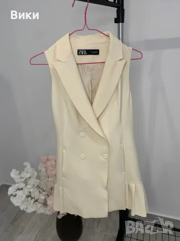 Zara рокля, сако, елек размер XS, подходяща и за S, снимка 5 - Рокли - 50257627