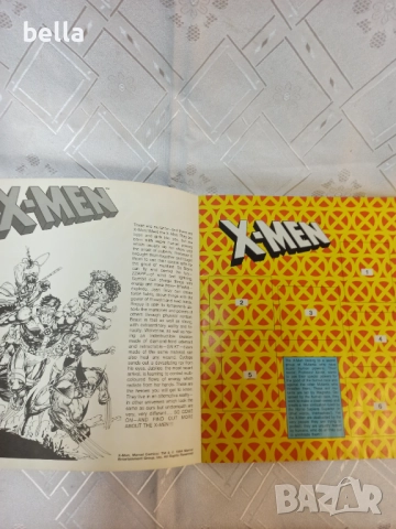 Винтидж албум за анимационни стикери Panini Marvel Comics X-Men от 1994 г.нов не е попълван, снимка 2 - Антикварни и старинни предмети - 51778560