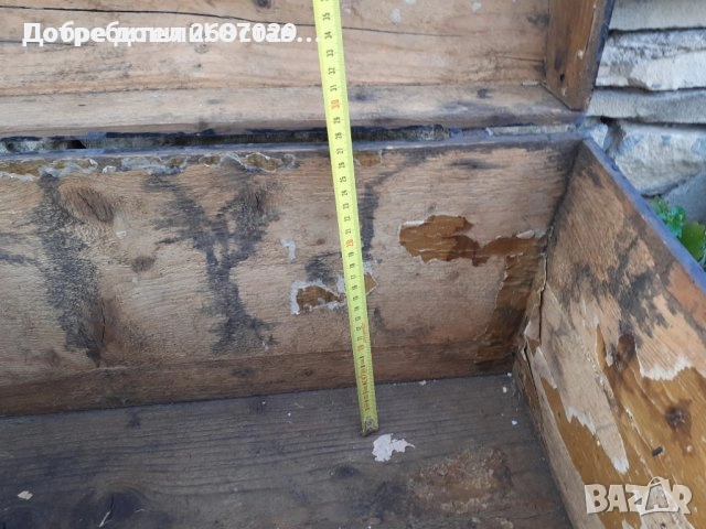 Стара дървена кутия за хляб и  поставка за ножове и стара дървена ракла, снимка 17 - Други - 31613842