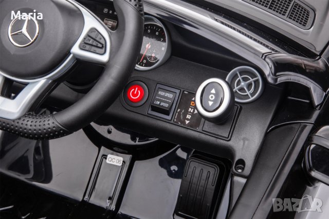 Акумулаторен КОЛА Licensed Mercedes Benz SLC300 12V с меки гуми с Кожена седалка, снимка 12 - Детски велосипеди, триколки и коли - 37014556