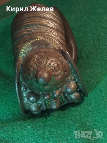 18 Век ВЪЗРОЖДЕНСКА СРЕБЪРНА РОГАТКА САЧАН ЕМАЙЛИРАНА ГРИВНА с ОРНАМЕНТИКА ЖИВАЧНА ПОЗЛАТА 20721, снимка 17 - Антикварни и старинни предмети - 33214515