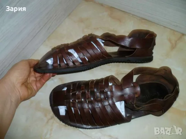 Ralph Harrison men's leather sandals №44, снимка 10 - Мъжки сандали - 56378933