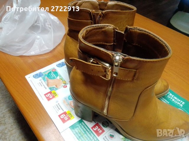 Оригинални боти,естествена кожа., снимка 4 - Дамски боти - 33172480