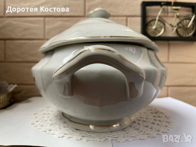 Красив голям и стар български супник на Изида , снимка 13 - Антикварни и старинни предмети - 52694562