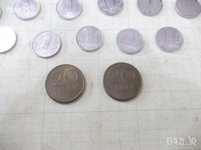 Лот от 26 бр. монети "PFENNIG" от ГДР-DDR, снимка 4 - Нумизматика и бонистика - 51925782