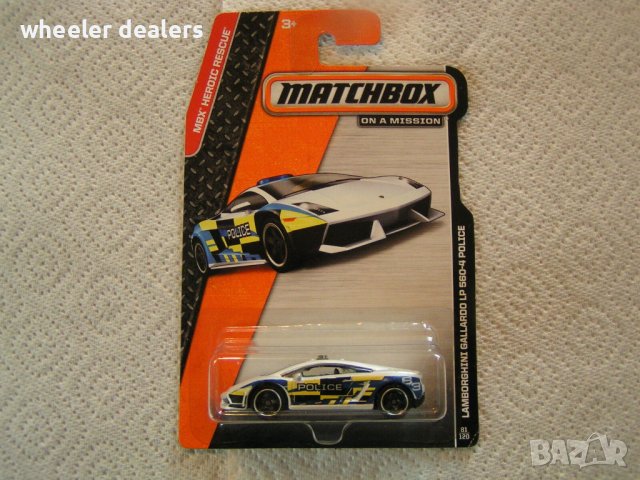 Метална количка Мачбокс Matchbox LAMBORGHINI GALLARDO LP 560-4 POLICE