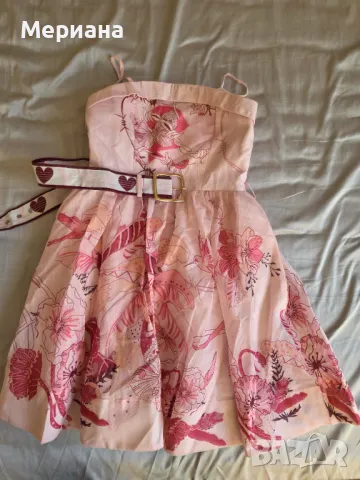 Лятна рокля с колан, С размер 