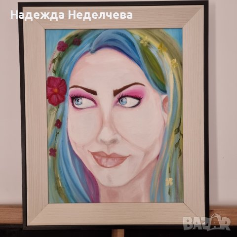 "Пролет" - авторска картина с маслени бои