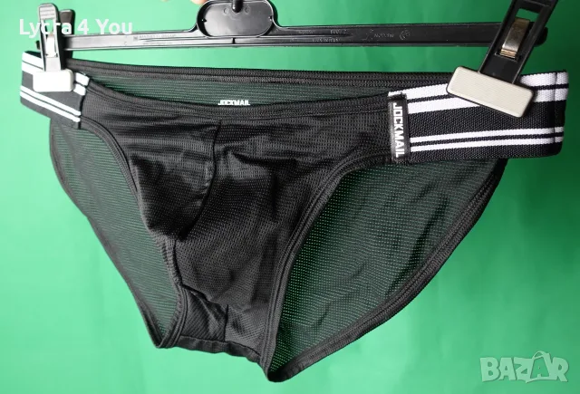 Jockmail XL черни мрежести слипове, снимка 2 - Бельо - 56319414
